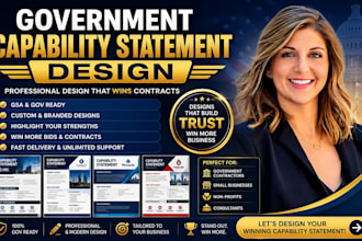 design winning capability statement design government capability statement