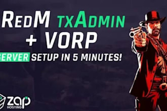 create full dayz server, redm server, fivem kuttes, gta5 fivem ped,fivem script