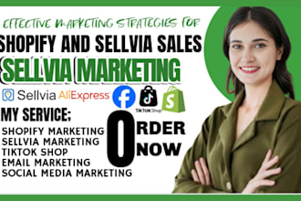 be your sellvia marketing, shopify store manager, shopify expert for sales boost