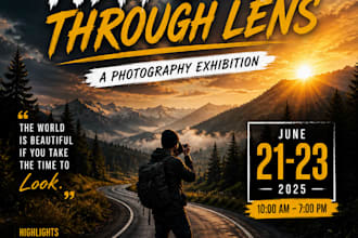 design modern posters for events and promotions