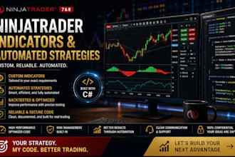 develop ninjatrader indicator and automated trading strategies using ninjascript
