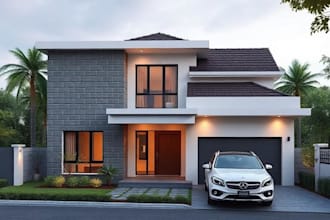 create house exterior design or house elevation