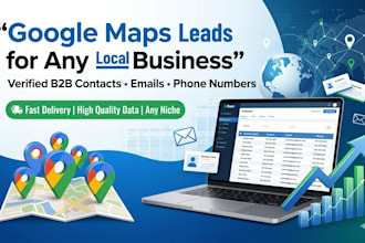 scrape google maps leads for any local business with verified emails