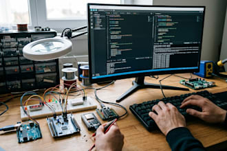 develop arduino, stm32, esp32, pic microcontroller programming, coding