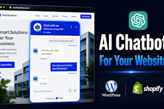 integrate an ai chatbot into your wordpress or shopify website