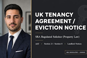 draft a UK tenancy agreement or eviction notice drafting as a UK solicitor