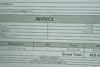 create automated excel invoices and spreadsheets