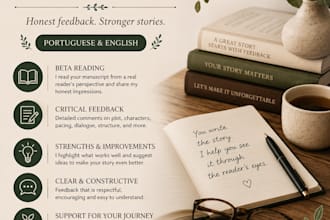beta reader, honest feedback for your story