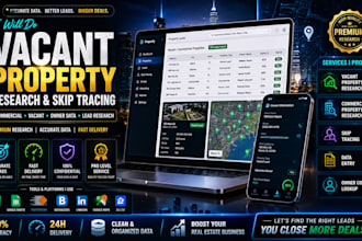 do real estate vacant property research commercial property skip tracing data
