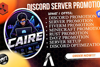 fivem server promotion, minecraft, dayz, rust, fivem discord serverr promotion