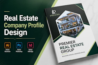 design a modern real estate company profile and brochure
