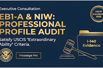 provide eb1a, eb1 extraordinary ability profile audit, uscis evidence strategy