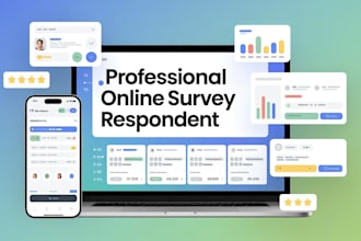 be your reliable online survey respondent and feedback participant