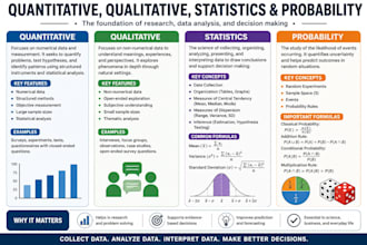 do quantitative, qualitative, probability, statistics projects