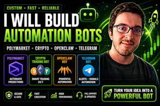 polymarket bot, crypto trading bot, openclaw bot, trading bot and telegram bot