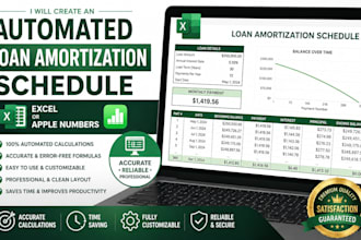 create automated loan amortization schedule in excel or apple number