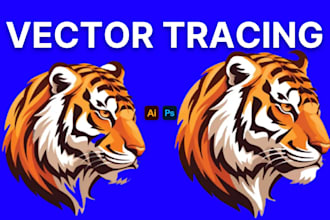 vectorize image or logo to vector file ai eps svg clan and fast
