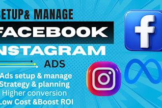 set up facebook ads, meta ads, fb marketing advertising campaign