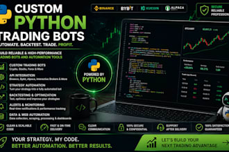 build a custom python trading bot or automation script