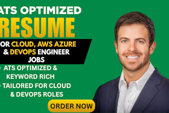 write ats optimized resume for cloud, AWS, azure and devops engineer jobs