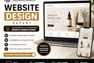 design squarespace website, squarespace ecommerce website design expert