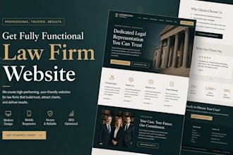 build a responsive legal website for lawyers, attorneys and law firms