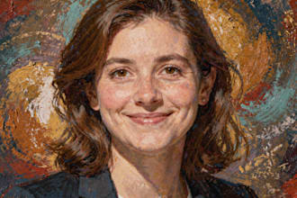 draw or paint artistic portrait of you