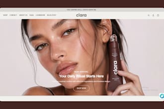 design skincare shopify store beauty website beauty store lipstick cosmetics