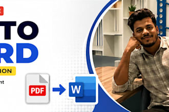convert PDF to editable word document manually
