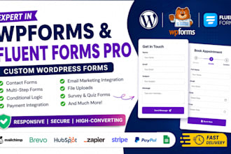 create wpforms, fluent forms pro, and custom wordpress forms