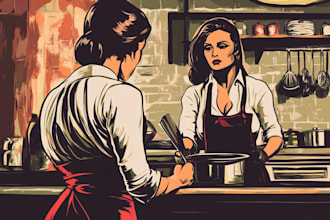 comic book illustration with comic book illustrator