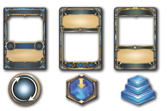 design professional card game templates tcg frames and board game assets