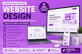 build a modern wordpress website with SEO and mobile design
