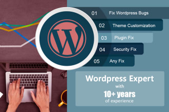 fix wordpress errors, issues, bug or css