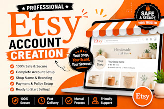 create and verify etsy seller account setup for any country