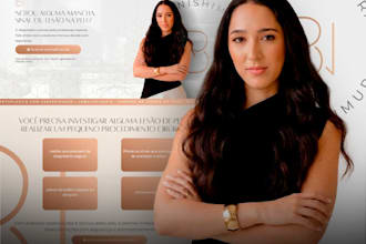 design a high converting landing page website