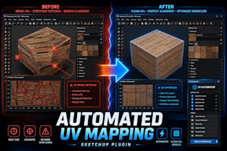 create a sketchup plugin for automated uv mapping workflows
