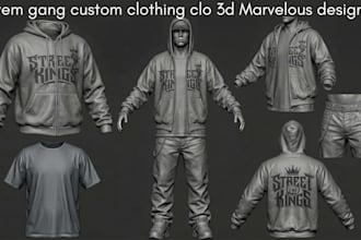 do second life clothing, fivem gang custom clothing, 3d modeling fashion design