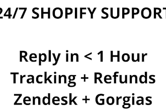do shopify customer support zendesk gorgias inbox 24 7