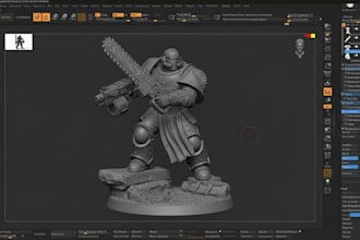 sculpt 3d miniature tabletop figurines 3d model dnd 3d warhammer for 3d printing