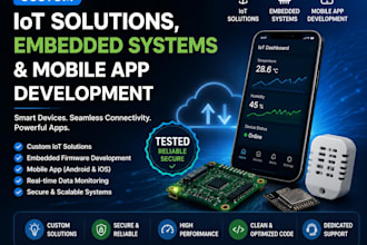 develop custom iot solutions, embedded systems, and mobile applications