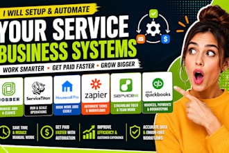 jobber servicetitan housecall pro zapier automation servicem8 quickbooks invoice