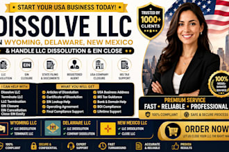 dissolve llc in wyoming delaware new mexico and handle llc dissolution ein close