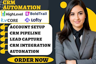 do real estate lofty crm boldtrail kvcore gohighlevel crm automation integration