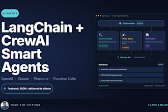 build custom ai agents with langchain crewai langgraph and openai