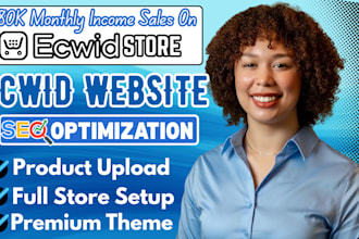 design,redesign ecwid ecommerce store, ecwid website,product listing,basic SEO