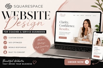 squarespace coach website design business coach website redesign squarespace
