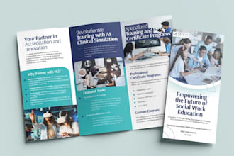design german business brand guideline vacation flyer or brochure travel agency