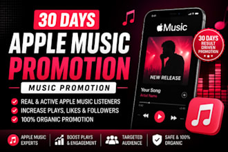 do organic 30days USA apple music promotion, apple music