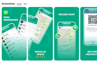 design modern panoramic app screenshots for ios and android